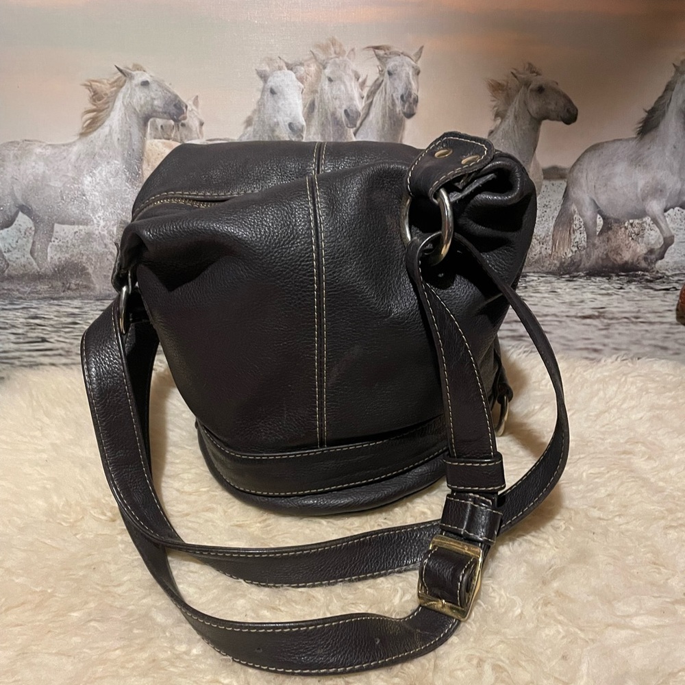 3 way XL leather bag